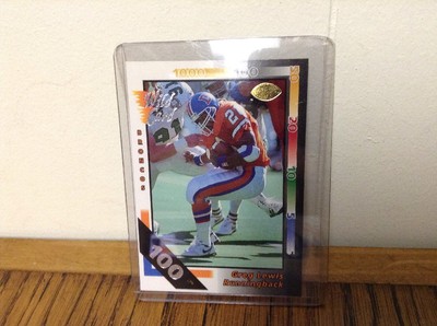 RARE 1992 Wild Card 100 Stripe #356 Greg Lewis Denver Broncos Football