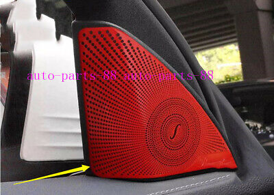 For Mercedes Benz GLC X253 2016-2019 Red Interior Door Audio Speaker Cover Trim