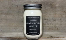 Sandalwood Vanilla Soy Candle | 16 oz Scented Candles | $16.59 | Free Shipping