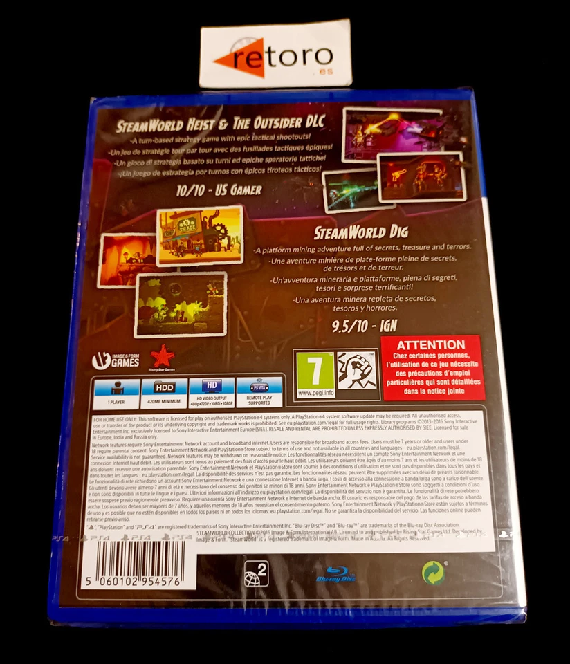 STEAMWORLD COLLECTION HEIST + DIG Sony Playstation 4 PS4 PAL-España Español New - Imagen 2 de 2
