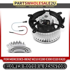 Rear HVAC Blower Motor & Resistor Kit for Mercedes-Benz	E300 96-99 E320 95-02
