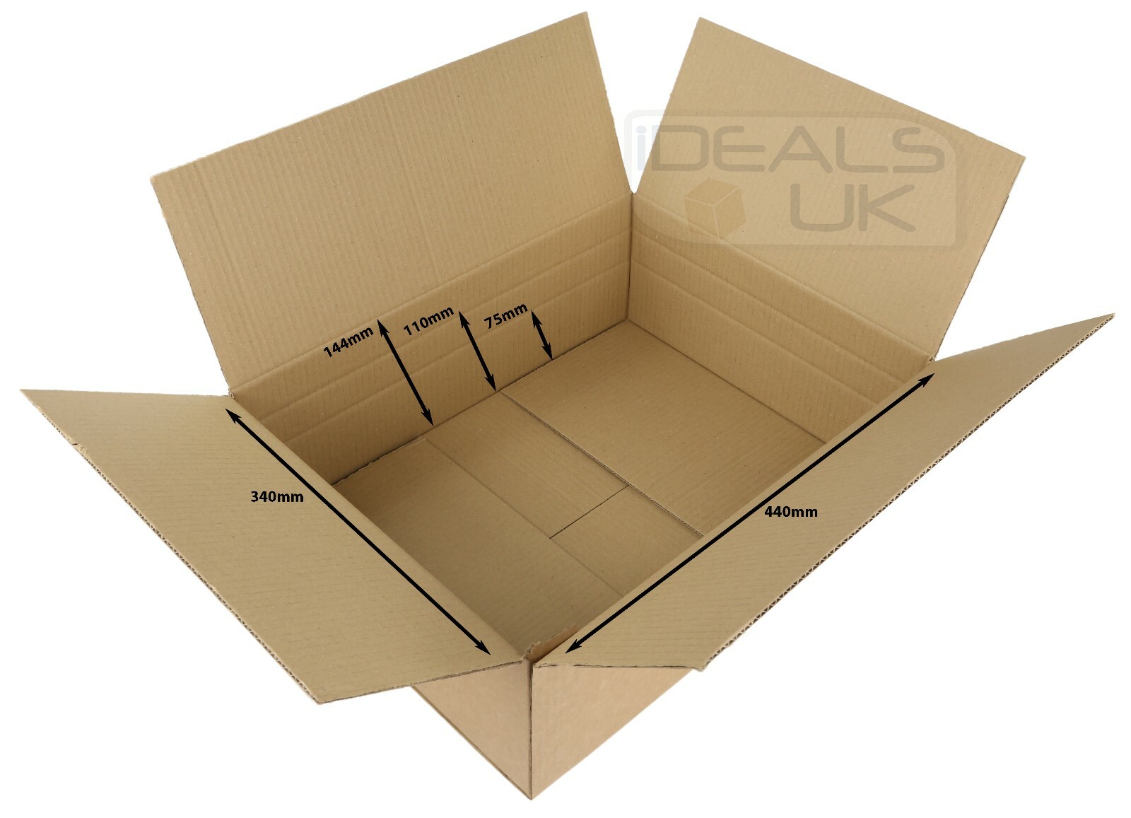Maximum Size New Royal Mail Small Parcel Cardboard Boxes (450x350x160mm