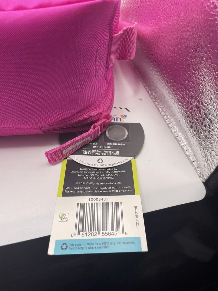 Arctic Zone ланч-бокс розовый с радугой новый с ярлыками - Изображение 3 из 4