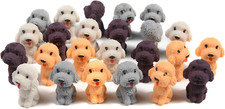24 Pcs Animal Pencil Erasers Toppers,Pencil Top Erasers,3D Cute Dog Cap Easters