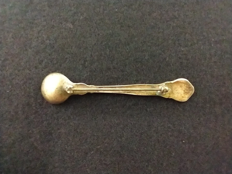 VINTAGE GORHAM STERLING SILVER SALT SPOON PIN CHANTILLY ≈2⅞" JEWELRY BROOCH  - Image 4 of 4