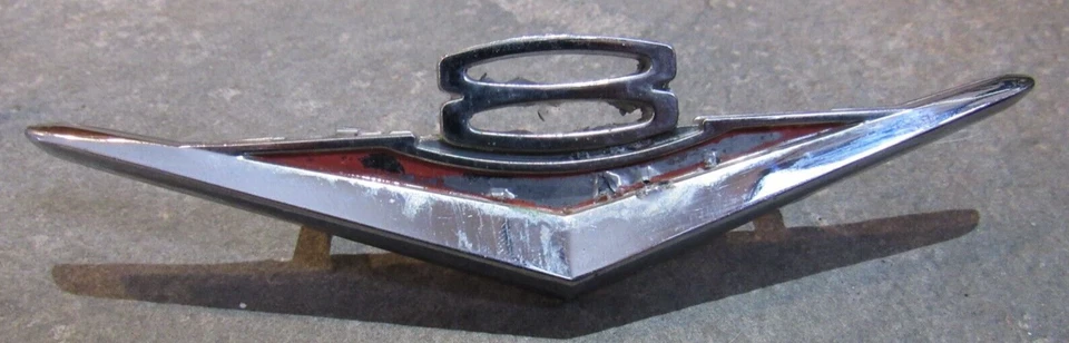 2 1965 AMC RAMBLER MARLIN CLASSIC 3490385 REAR FENDER QUARTER PANEL EMBLEM BADGE - Image 3 of 4