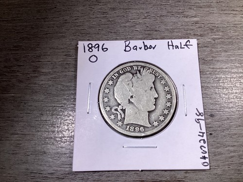 1896-O Barber Half Dollar-Key Date-from New Orleans Mint 90% Silver-040724-98