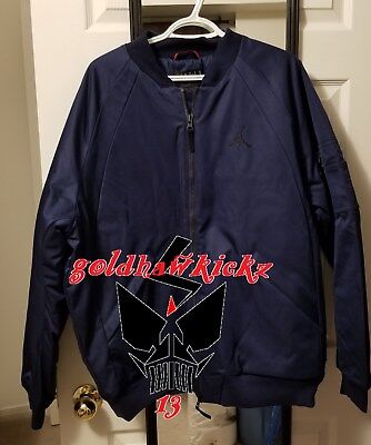 Nike Air Jordan 1 Wings MA-1 Jacket Midnight Navy 879493-410 Nike Air Jordan 1 Wings MA-1 Jacket Midnight Navy 879493-410