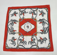 StrieBrig Equestrian Horse Scarf 26" Square Reitschule Wien Headwrap Kerchief