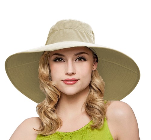 Women's Summer 15CM Wide Brim Hat Large 