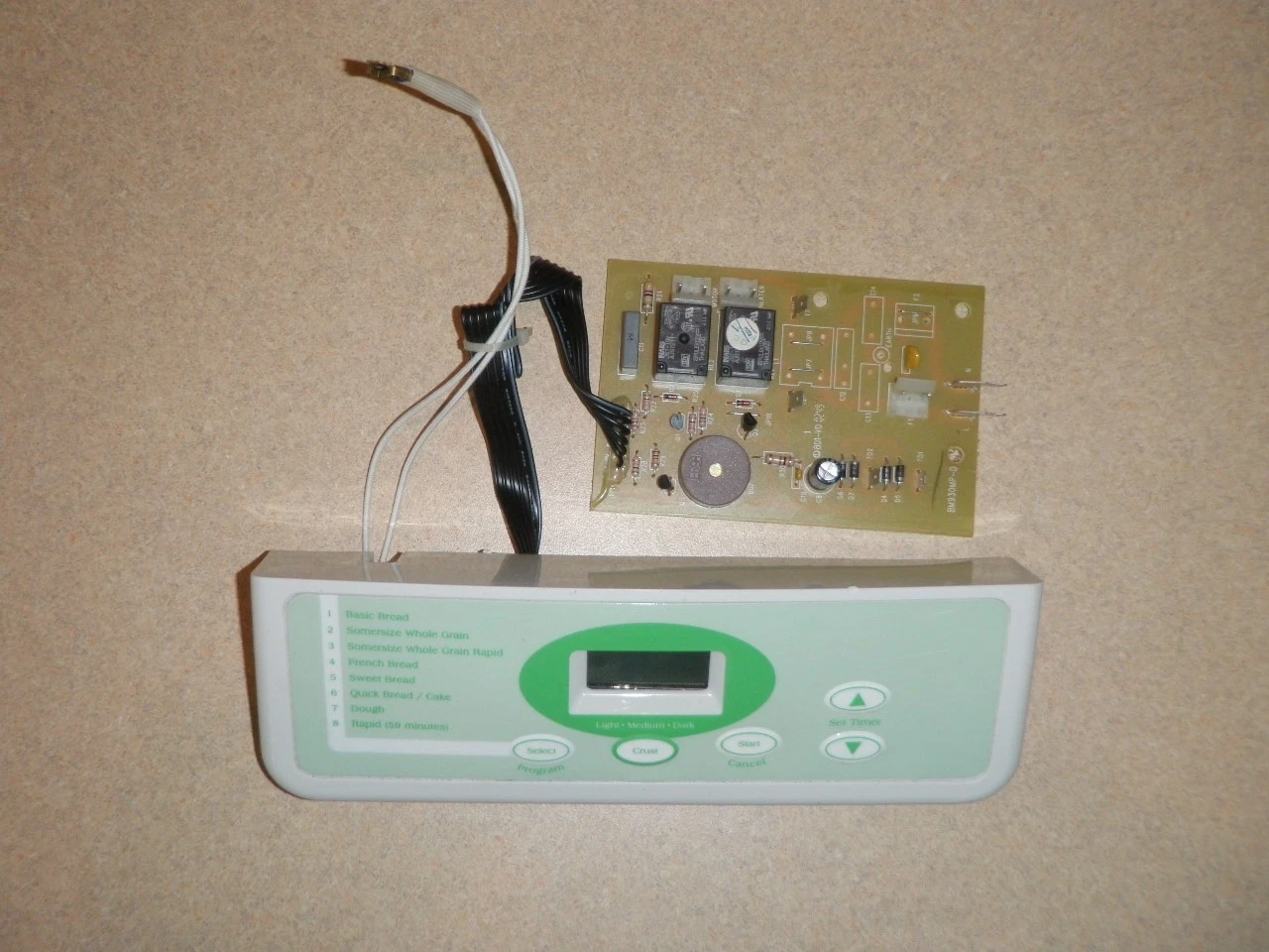 Hamilton Beach Somersize Bread Maker Machine Control Panel PCB Temp Sensor 29999
