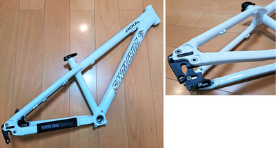 Santa Cruz Jackal Bike Frame Size S Aluminum White Rear end width