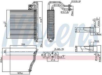 NISSENS 92333 Verdampfer, Klimaanlage für FORD