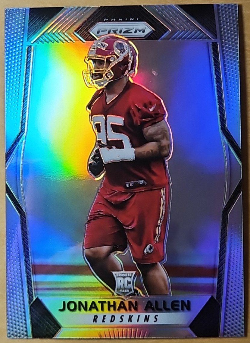 2017 Panini Prizm Jonathan Allen #224 Silver Prizm Washington Redskins Rookie RC