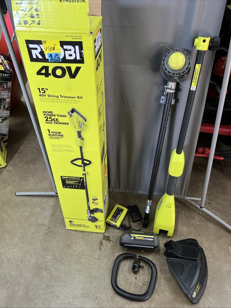 RYOBI 40V 15 In. Expand-It Cordless String Trimmer - Foto 10