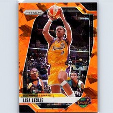 2024 Panini Prizm WNBA Lisa Leslie #98 Ice Orange Prizms Los Angeles Sparks