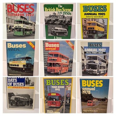 Buses Yearbook and Buses Annual, Choose Your Book, From 1978 to 2020