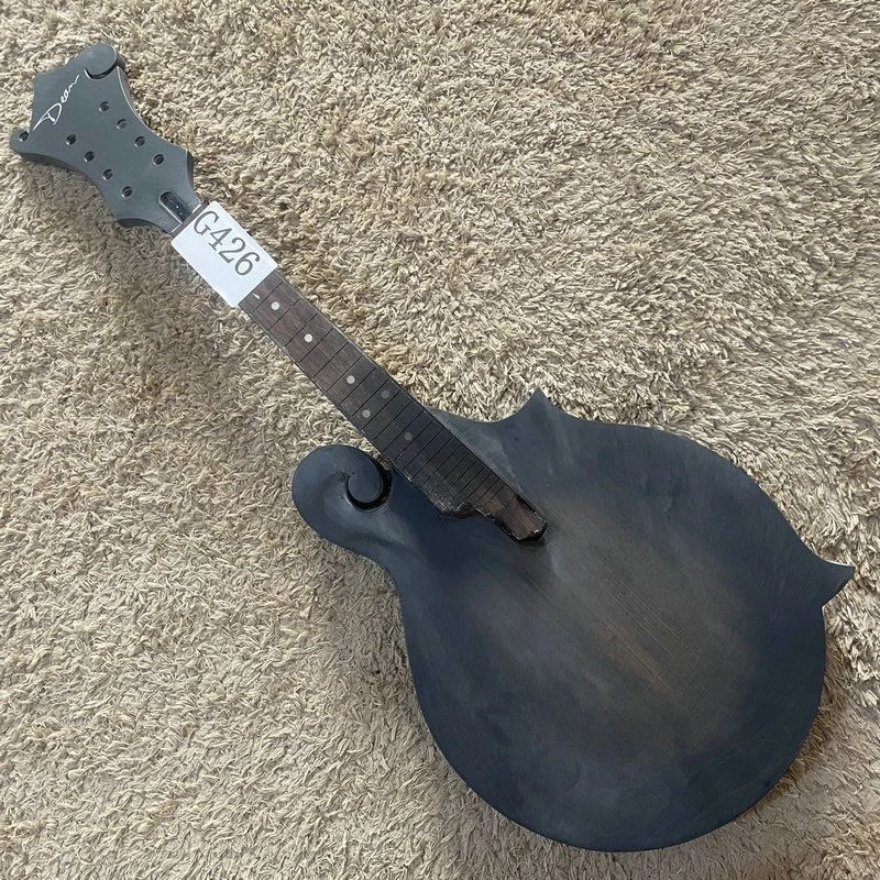 Black 8 String Mandolin, Spruce Top Body with Mahogany Neck, Rosewood Fretboard - Image 2 of 4