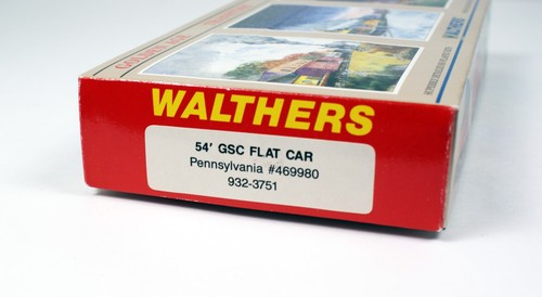 Walthers HO Scale 54' GSC Flat Car, Pennsylvania Railroad, NOS Kit #932-3751 | Zustand: Used