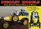 VINTAGE ORIGINAL CORGI CLASSICS 1915 FORD MODEL T TOURER 1:43 SCALE DIECAST CAR