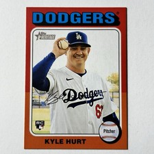 2024 Topps Heritage High Number Kyle Hurt #609 Dodgers RC