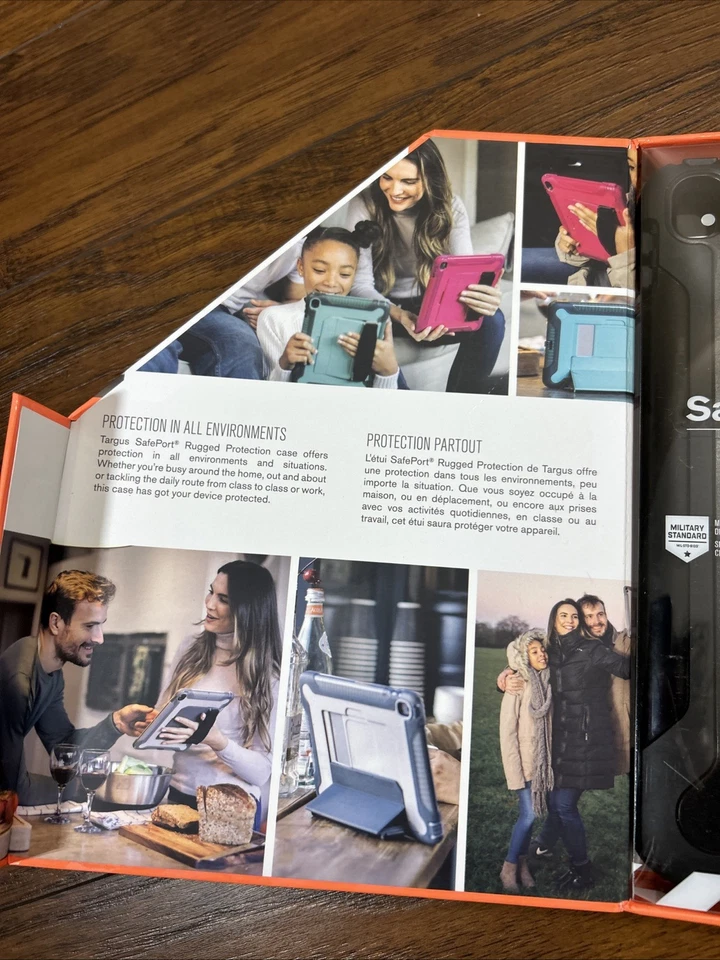 NEW Targus SafePort Rugged Protection BLACK iPad Case iPad Pro 9.7” iPad Air 2 - Image 2 of 4