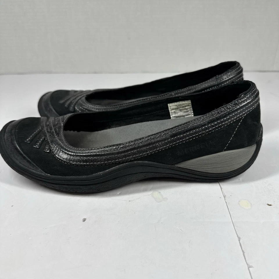 Zapatos planos de ballet Merrell de cuero negro para mujer talla 8,5 Foto 4 de 4