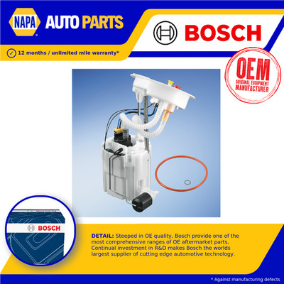 Fuel Pump fits BMW 118D F20, F21 2.0D In tank 11 to 15 N47D20C Bosch 16117243972