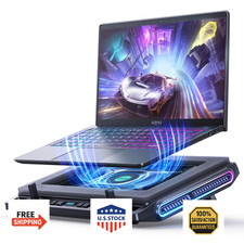 Llano V10 RGB Gaming Laptop Cooling Pad w/ 4.72" Turbo Fan for 13-17.3" Laptops