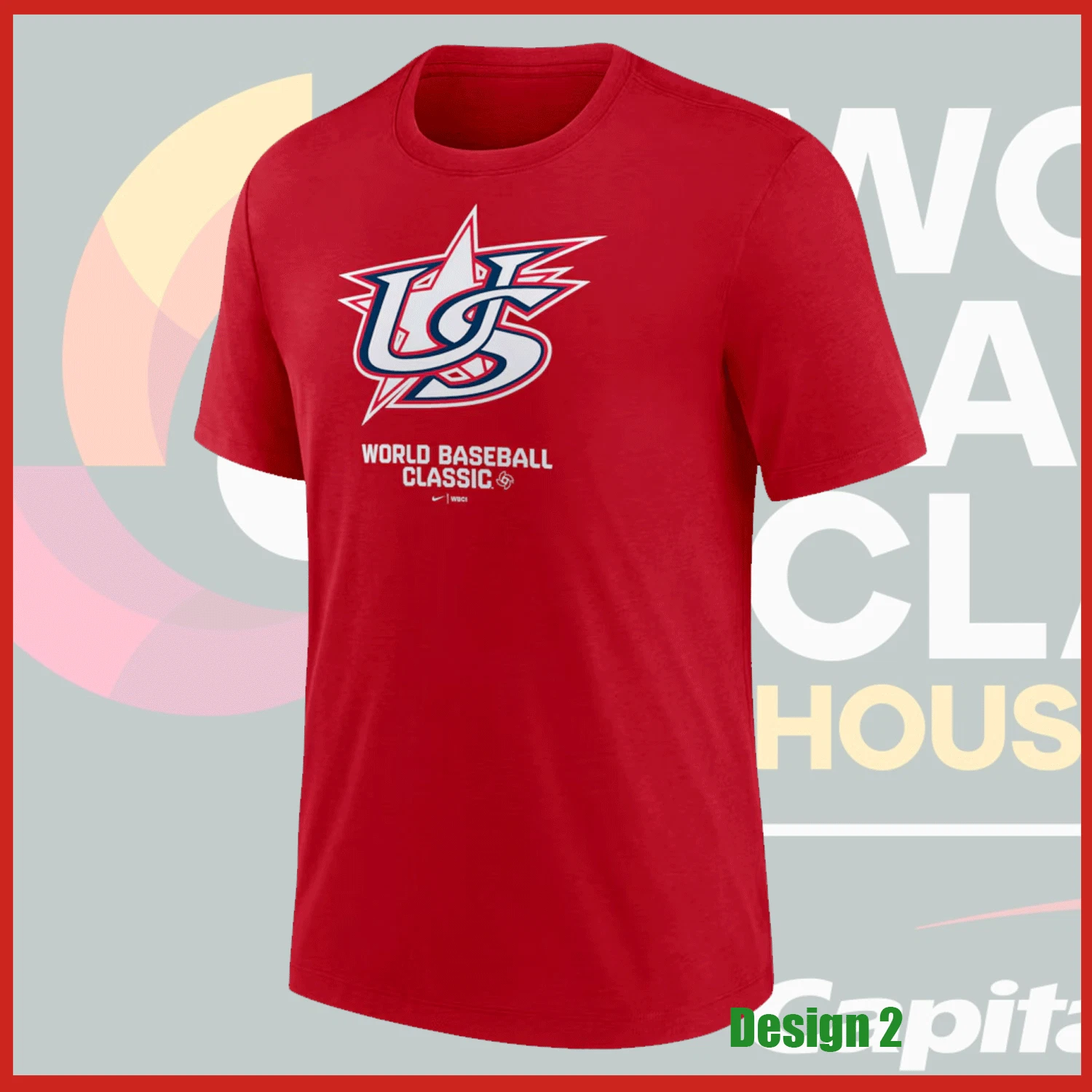 USA Baseball 2026 World Baseball Classic Logo T-Shirt