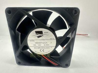 1 pcs  HXH Fan HDH0712UA-A  DC 12V 0.35A 7025 7CM  cooling fan   2 WIRE