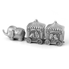 Silver Elephant Tooth Holder, My First Tooth and Curl Keepsake Set, Baby Teet...