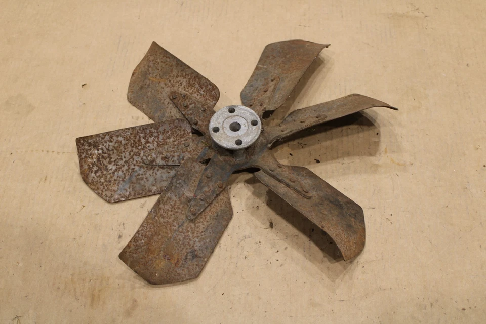 Buick Wildcat 430 1969 motor 6 aspas ventilador de refrigeración sin aire acondicionado 18 pulgadas Foto 2 de 4