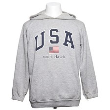 Longoni, Kapuzenpullover, Größe: M, Grau, Print, Unisex (Erwachsene) #XOH