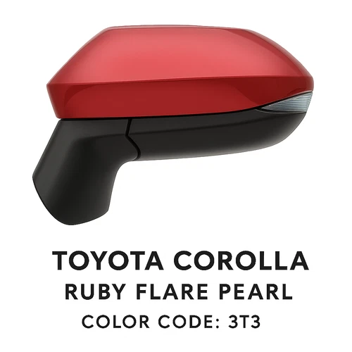 NEW RED Mirror fits 22-25 TOYOTA COROLLA SEDAN Power Heat Signal Driver LH