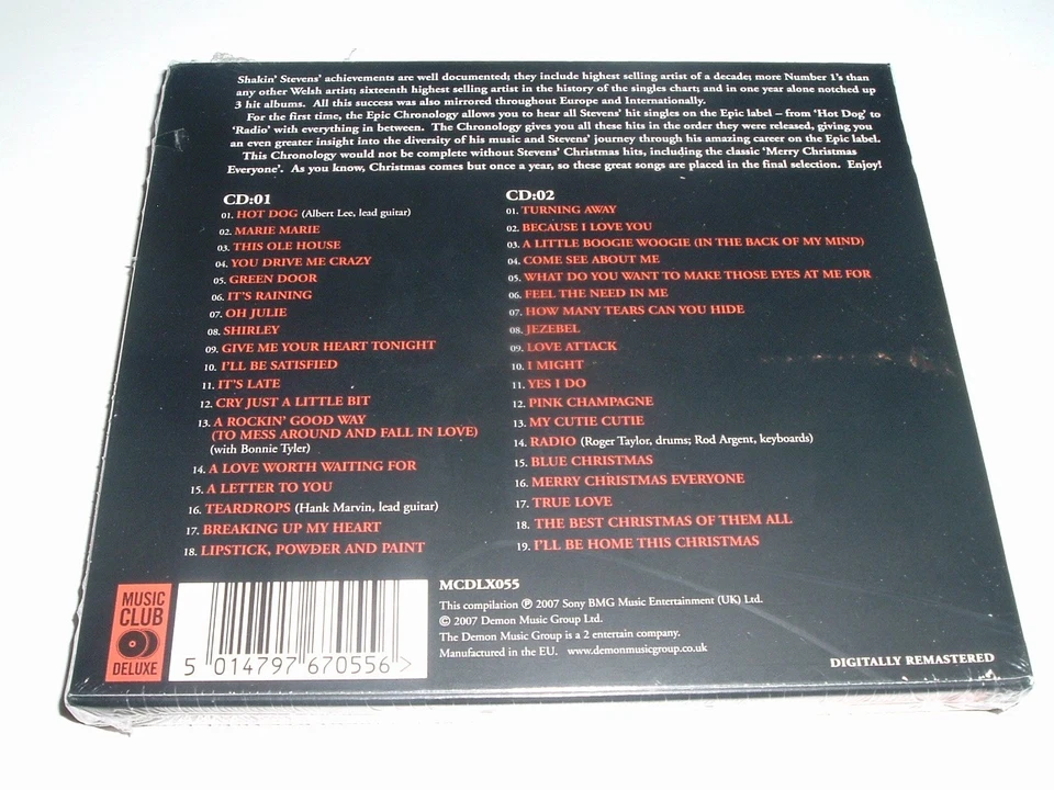 SHAKIN' STEVENS -  CHRONOLOGY - THE EPIC HIT SINGLES - 2 x CD Compilation (2007) - Bild 2 von 2