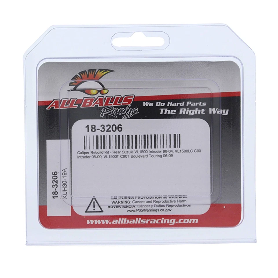 All Balls Rear Caliper Rebuild Kit 18-3206 For Suzuki VL 1500LC C90 Intruder - Image 4 of 4