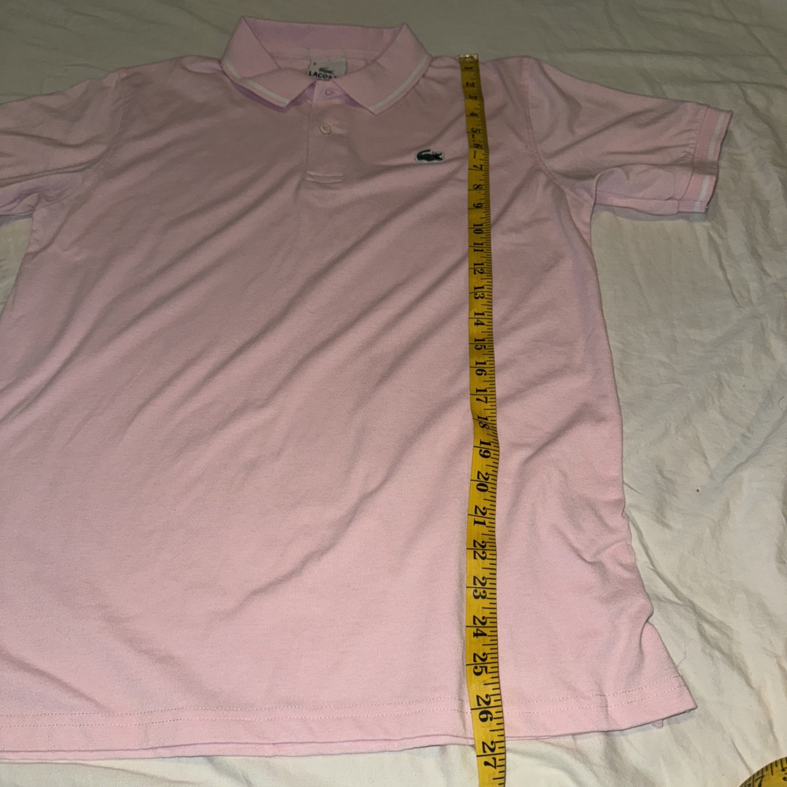Lacoste Pink Men’s Polo Shirt Size Small Classic Fit Preppy Casual thumbnail 5