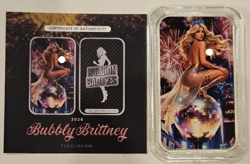Bullion Baddies Bubbly Brittney Backshot Edition Series 7 - 1 Of 50 Silver