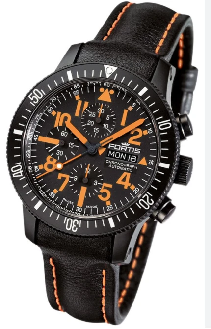 Reloj de pulsera Fortis Spacematic Black Mars 500 cronógrafo edición limitada Foto 4 de 4