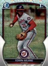 Edwin Solano 2023 Bowman Chrome Prospects Mojo Refractor