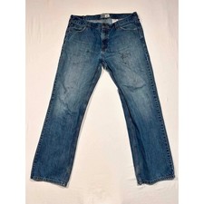 Signature by Levi Strauss  Co Mens Straight Leg Jeans Blue Denim 36x32