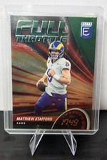 2022 Donruss Elite Matthew Stafford Full Throttle Green Parallel #FT15, Rams