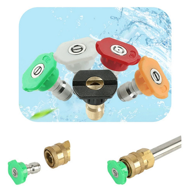 #ad 5pcs Pressure Washer Spray Tips Nozzles High Power Kit Quick Connect 1 4quot; Set $5.59