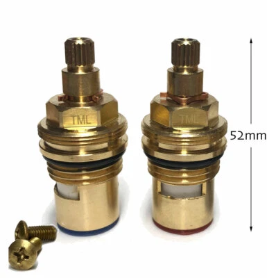 TAP MAGICIAN Par de repuestos de inserto de glándula de cartucho de grifo de cerámica 20 spline