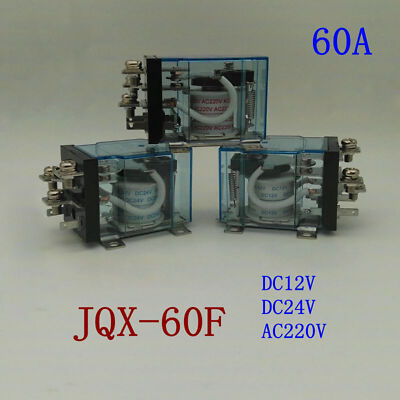JQX-60F 60A Spule Leistungsrelais DC12V/24V AC220V High Power Relay General