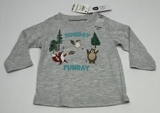 First Impressions Long Sleeve Shirt Football Baby 3-6 Month Sunday Fun Day