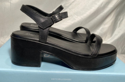 Seychelles Rest Assured schwarze Leder Stiefeletten Gr. UK 6,5 / US 8,5
