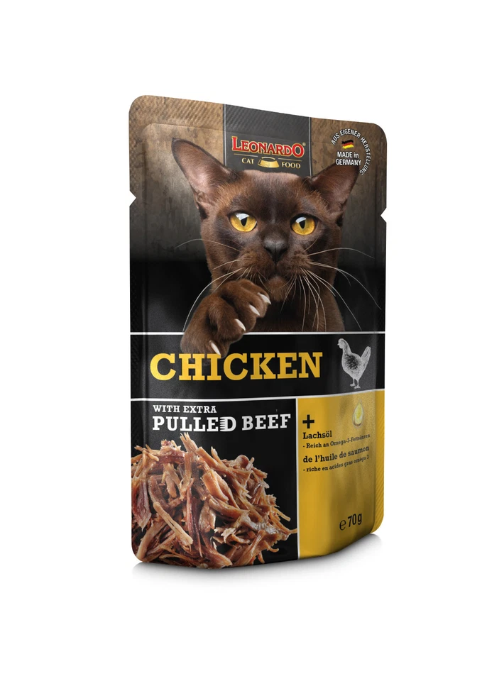 Leonardo Pulled Beef Chicken/Huhn 70g (EUR 19,86 / kg) 1 Frischebeutel