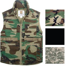 Kids Camo Ranger Vest Multi Pocket Military Tactical Army Hiking Fishing Travel